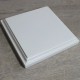 weißer Holzsockel für 3d Handabdruck oder Fußabdruck 12 cm x 12 cm x 2 cm