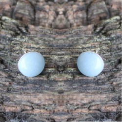 Muttermilch Schimmer- Ohrringe farbig Stecker 925 Sterlingsilber 1 Paar